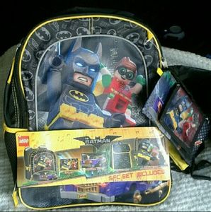 batman backpack and lunchbox